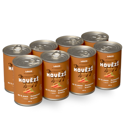 Výhodné balení 8 ks - Hovězí s mrkví 400g
