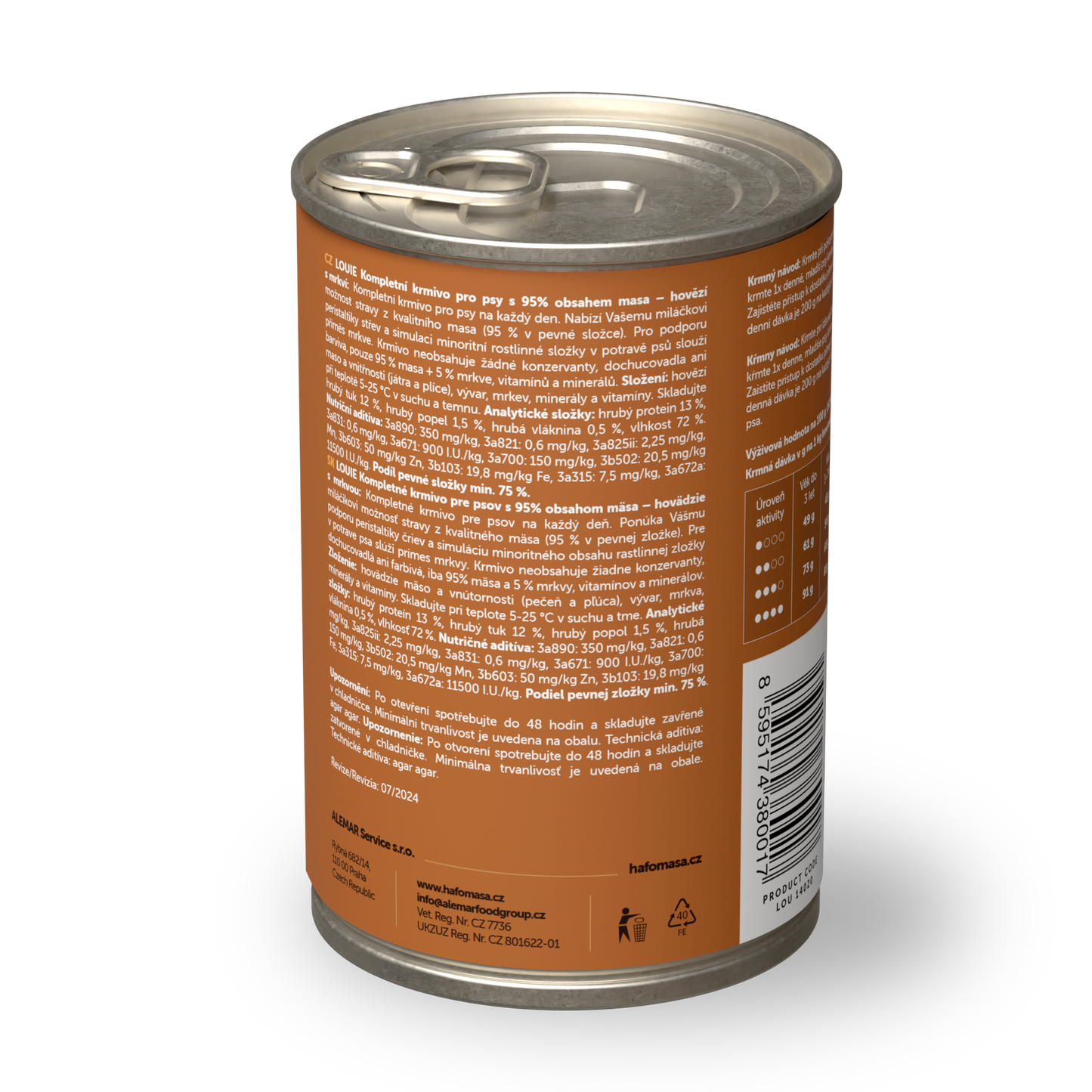 Výhodné balení 8 ks - Hovězí s mrkví 400g