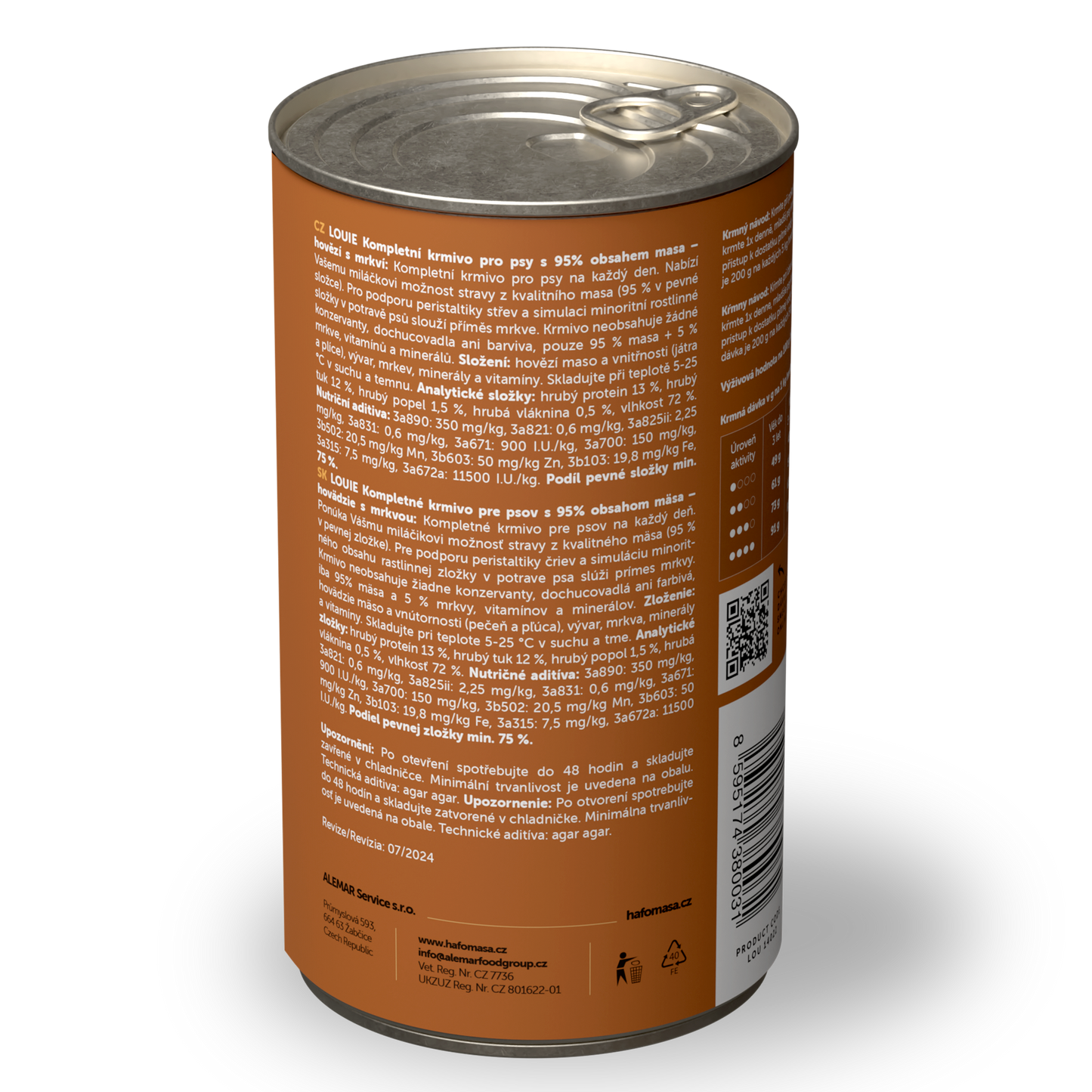 Výhodné balení 12 ks - Hovězí s mrkví 1200g