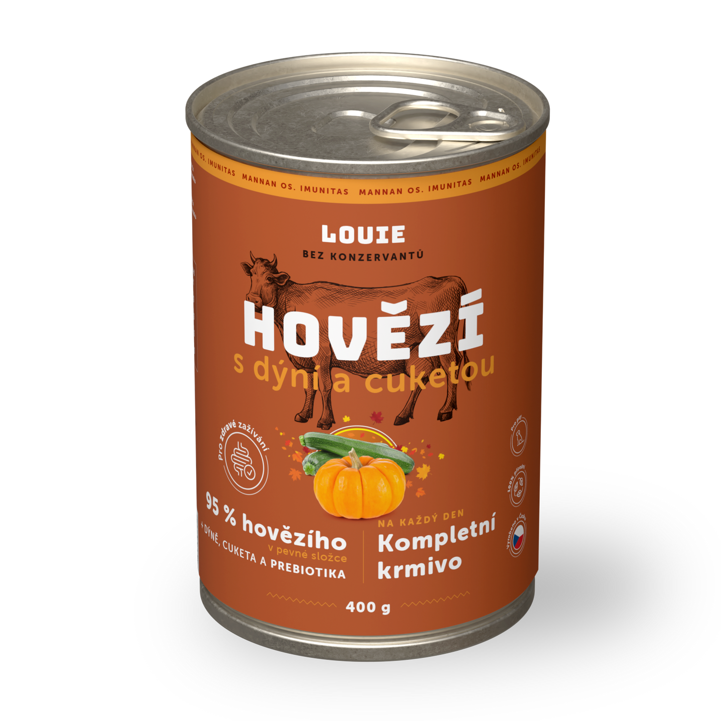 Hovězí s dýní, cuketou a prebiotiky 400g
