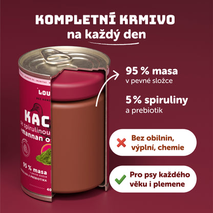 Výhodné balení 8ks - Kachní se spirulinou a prebiotiky 400g