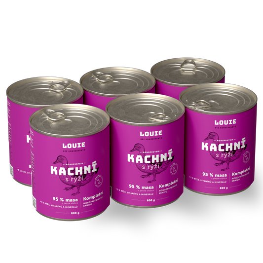 Výhodné balení 6ks - Kachní s rýží 800g