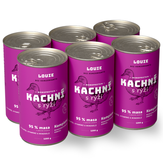 Výhodné balení 6ks - Kachní s rýží 1200g