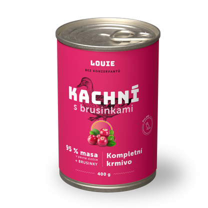 Výhodné balení 16 ks - Kachní s brusinkami 400 g