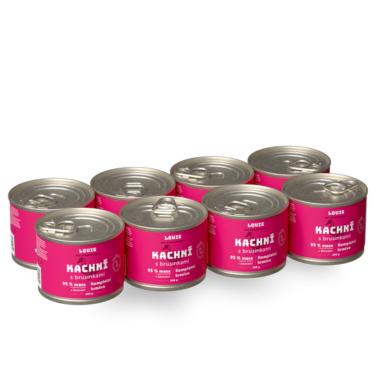 Výhodné balení 8ks - Kachní s brusinkami 200g