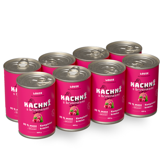 Výhodné balení 8ks - Kachní s brusinkami 400g