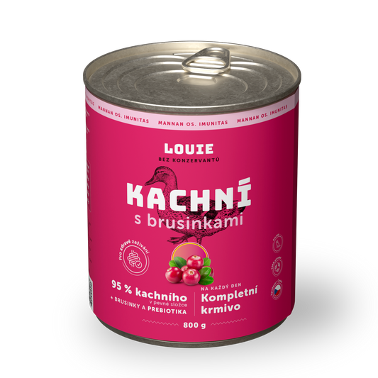 Kachní s brusinkami a prebiotiky 800g