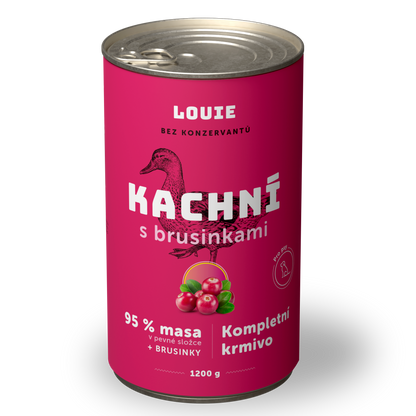 Výhodné balení 12ks - Kachní s brusinkami 1200g