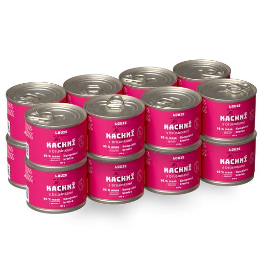 Kachní s brusinkami a prebiotiky | 16 ks | 200 g