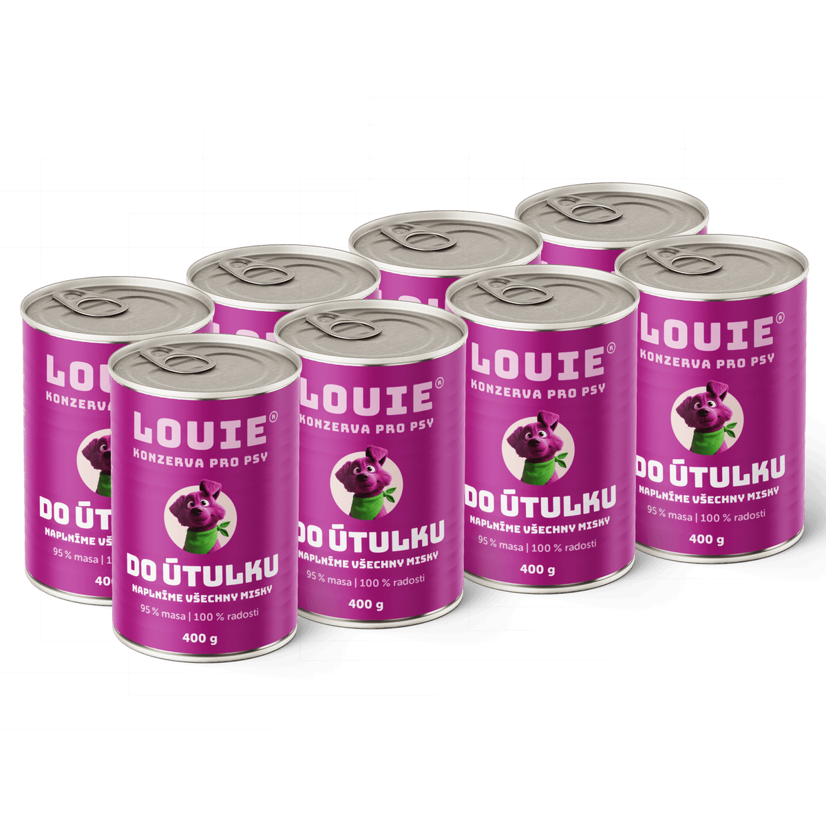 Psí balíček do útulku | 8 ks | 400g - LOUIE pomáhá útulkům