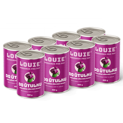 Psí balíček do útulku | 8 ks | 400g - LOUIE pomáhá útulkům