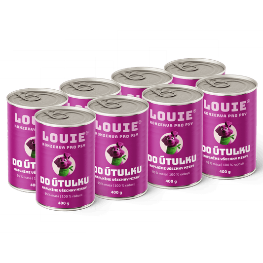 Psí balíček do útulku | 8 ks | 400g - LOUIE pomáhá útulkům