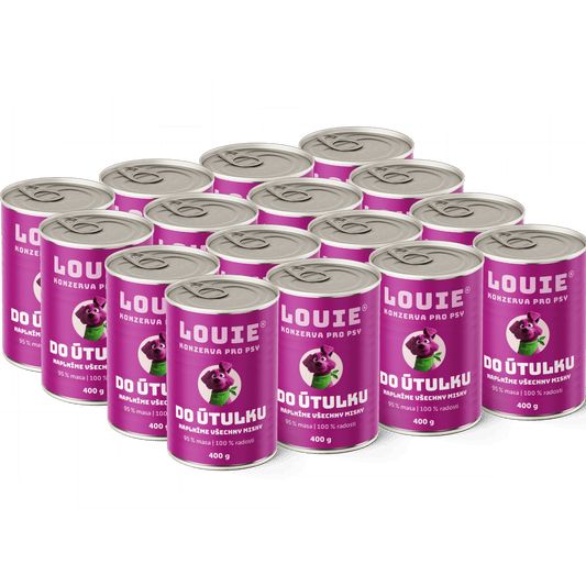 Psí balíček do útulku | 16ks | 400g - LOUIE pomáhá útulkům
