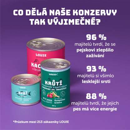 Vorteilspack 8 x – Kaninchen mit huhn und spinat 400 g