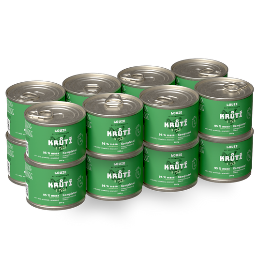 Krůtí s rýží a prebiotiky | 16 ks | 200g