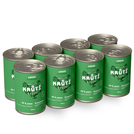 Výhodné balení 8ks - Krůtí s rýží 400g