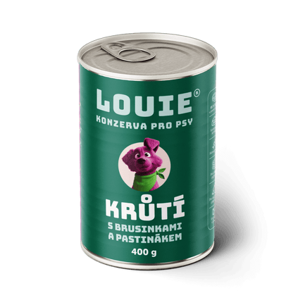 Krůtí s brusinkami a pastinákem 400g