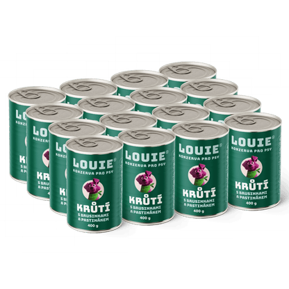 Krůtí s brusinkami a pastinákem | 16 ks | 400g