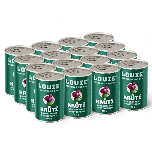 Krůtí s brusinkami a pastinákem | 16 ks | 400g