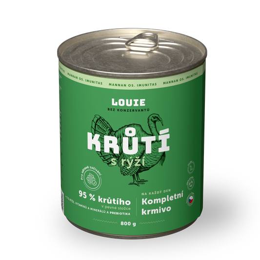 Krůtí s rýží a prebiotiky 800g