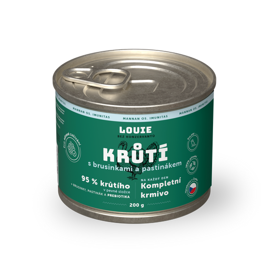 Krůtí s brusinkami, pastiňákem a prebiotiky 200g