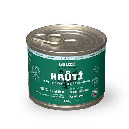 Krůtí s brusinkami, pastiňákem a prebiotiky 200g