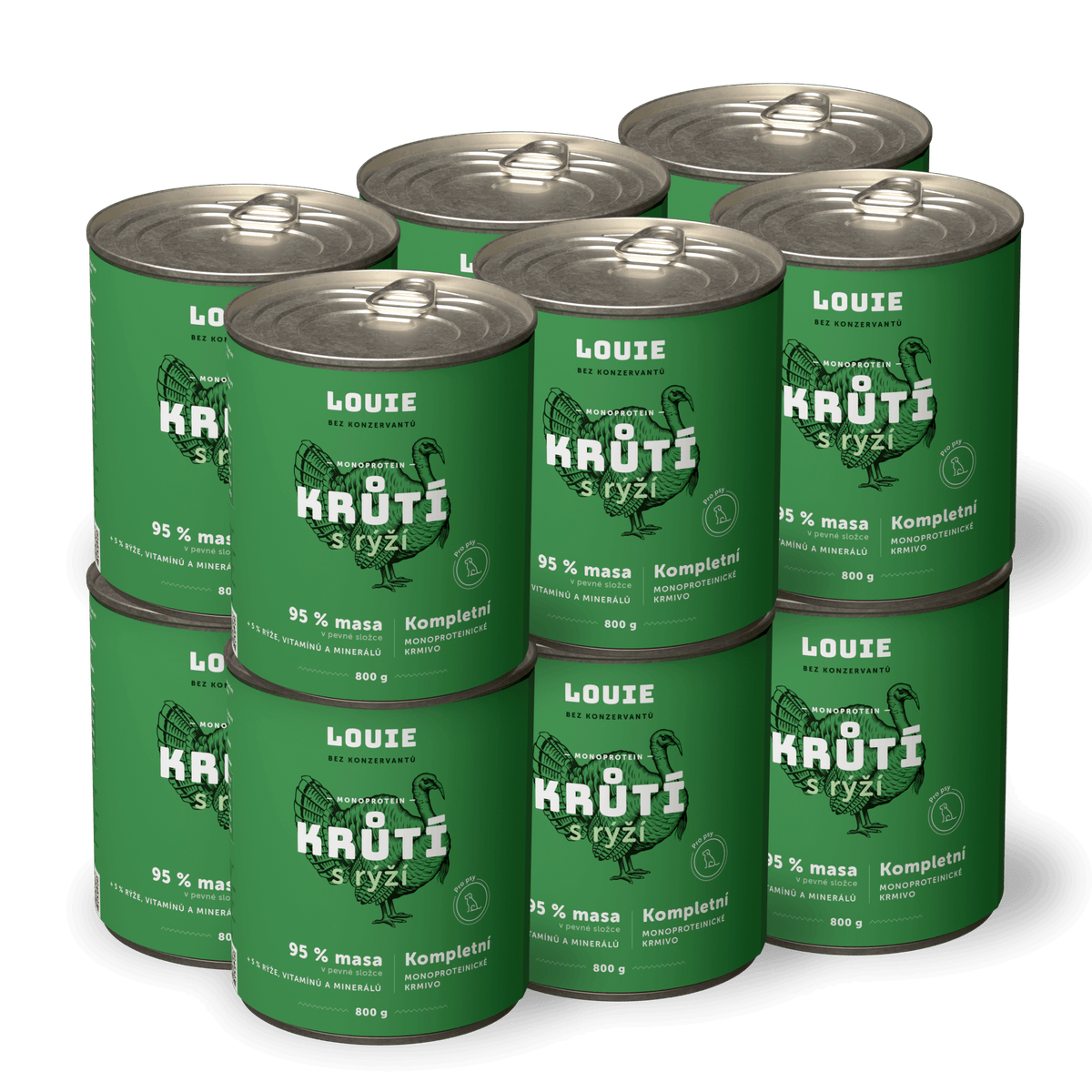 Krůtí s rýží | 12ks | 800g