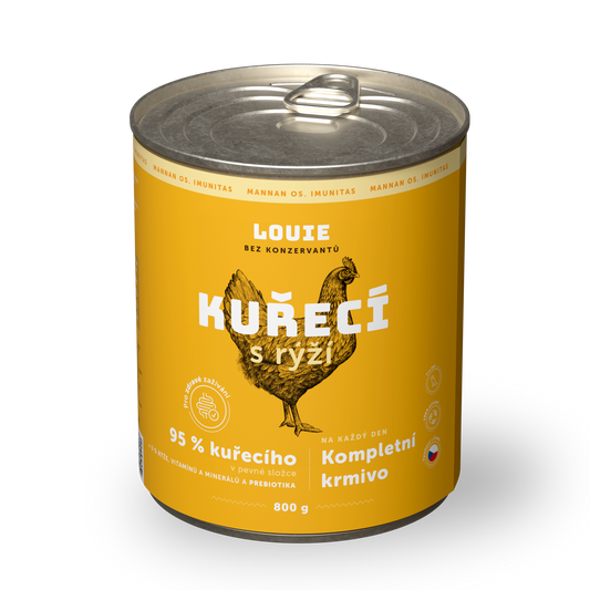 Kuřecí s rýží a prebiotiky 800g