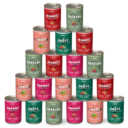 Balíček lesklá srst 20 ks - 400g