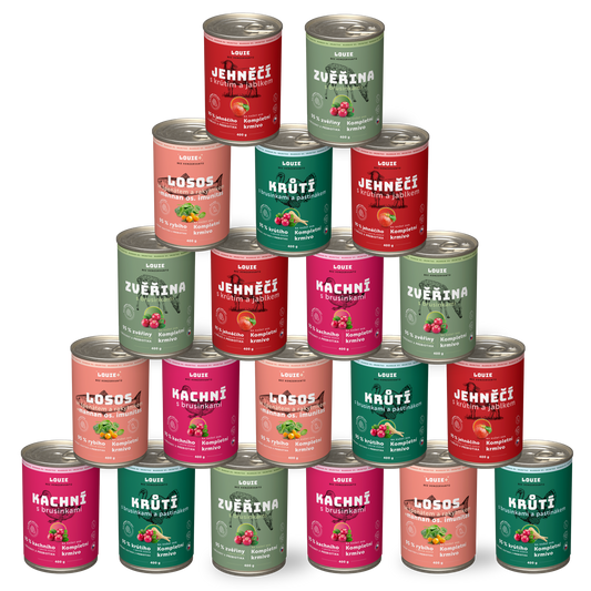 Balíček lesklá srst 20 ks - 400g