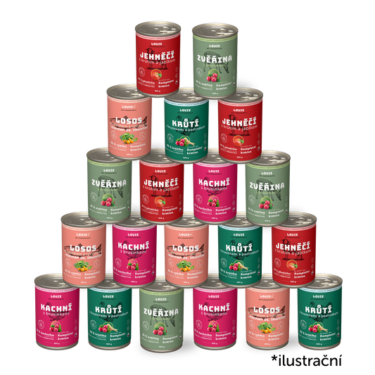 Balíček lesklá srst 20 ks - 400g