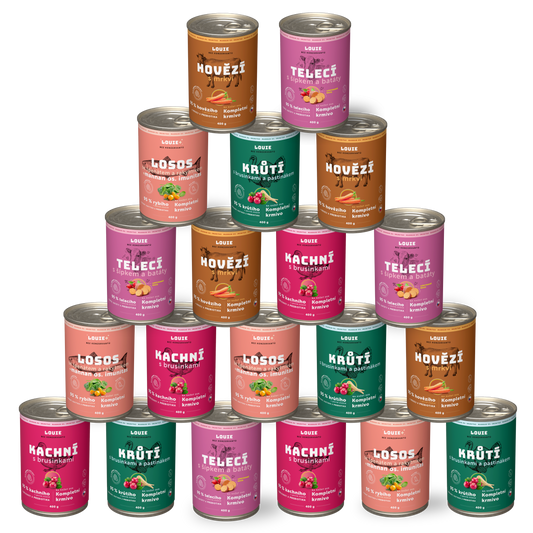 Balíček lesklá srst 20 ks - 400g