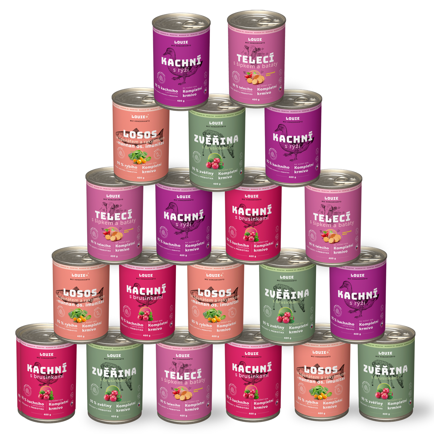 Balíček lesklá srst 20 ks - 400g