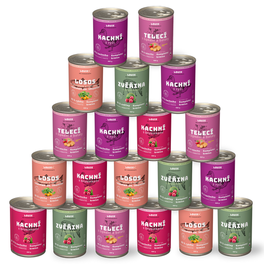 Balíček lesklá srst 20 ks - 400g