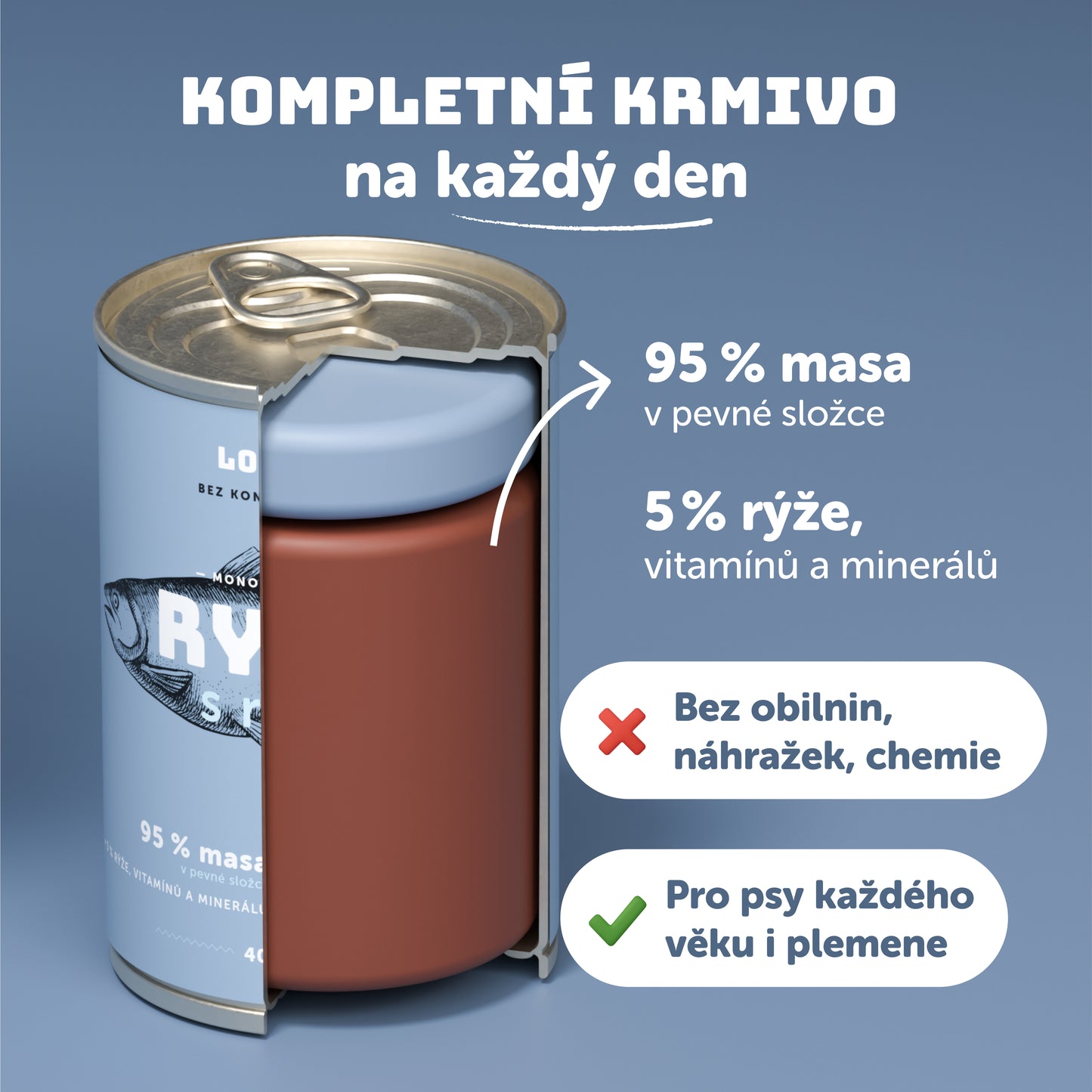 Výhodné balenie 8 ks - Ryba s ryžou 400g