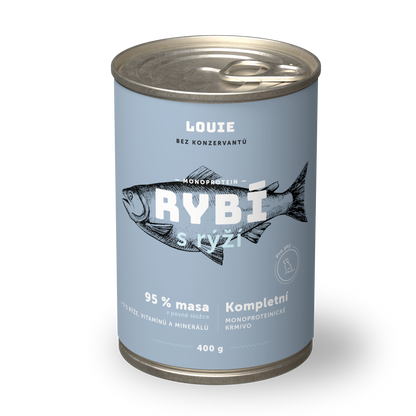 Výhodné balení 16 ks - Rybí s rýží 400 g