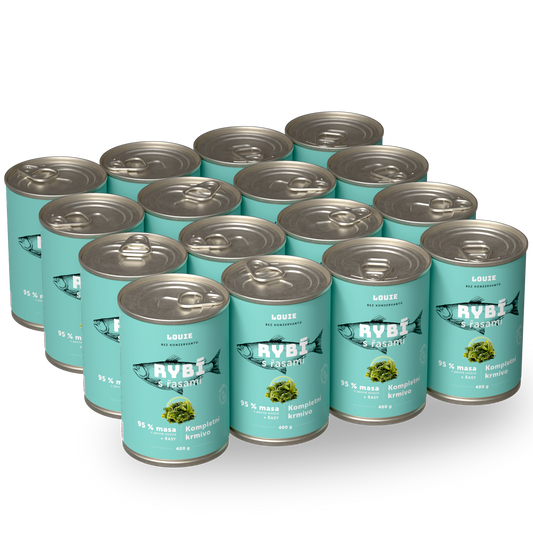 Výhodné balení 16 ks - Rybí s řasami 400 g