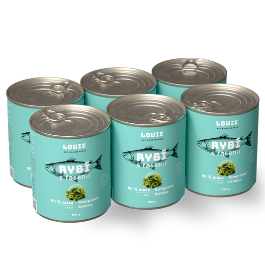 Výhodné balení 6 ks - Rybí s řasami 800 g