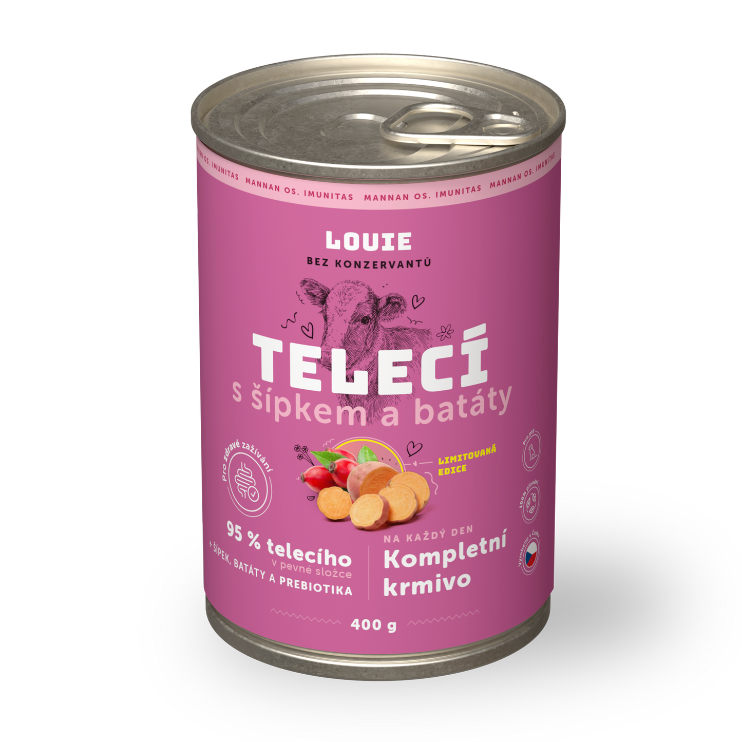 Telecí s šípky, batáty a prebiotiky 400g