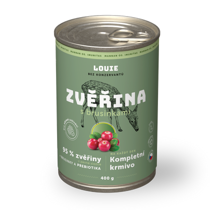 Zvěřina s brusinkami a prebiotiky 400g