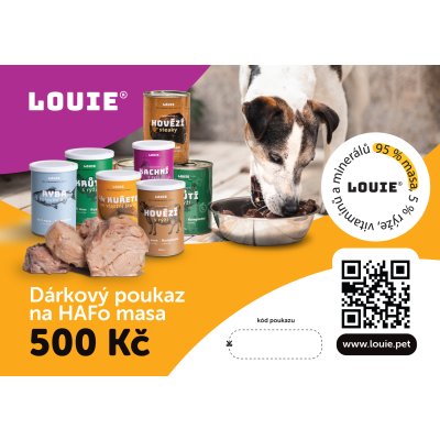 LOUIE Dárkový poukaz 500 Kč - digitální