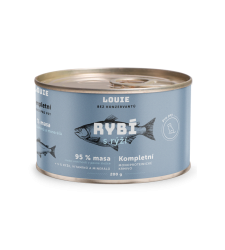 LOUIE konzerva pro psy - Rybí s rýží 200g
