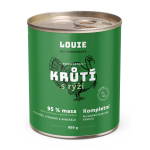 LOUIE konzerva pro psy Krůtí s rýží 800g