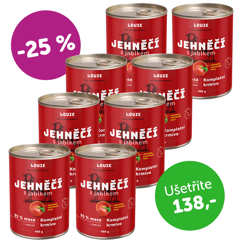 Výhodné balení 8 ks - Jehněčí s jablkem 400 g