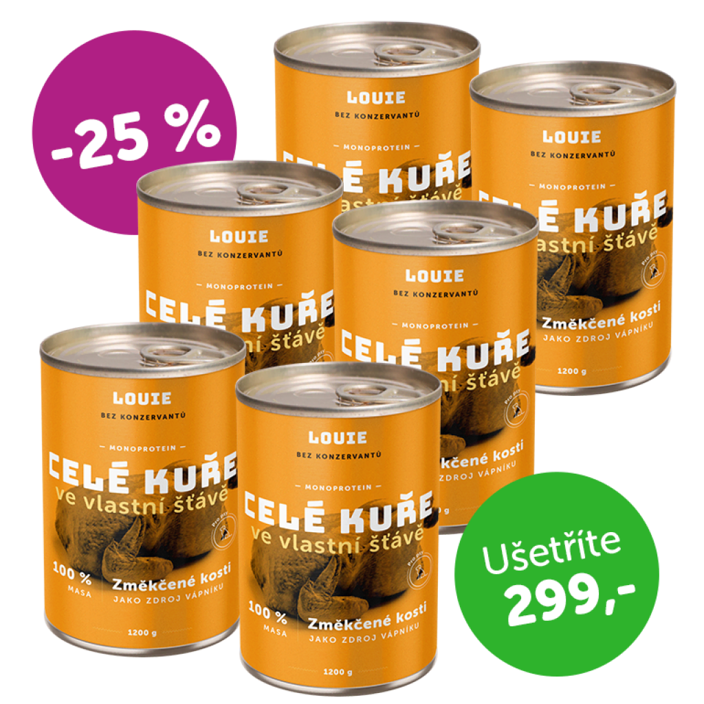 Výhodné balení 6 ks - Celé kuře 100% maso 1200 g