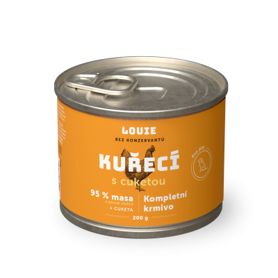 Kuřecí s cuketou 200 g - LOUIE kompletní krmivo pro psy