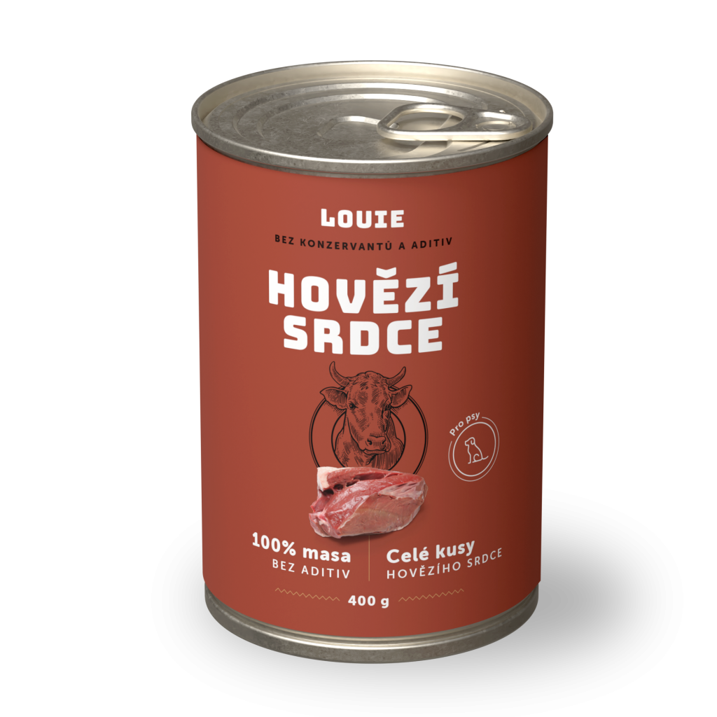 Hovädzie s mrkvou 400 g - LOUIE kompletné krmivo pre psov