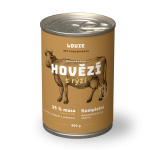 Hovězí s rýží 400 g - LOUIE kompletní krmivo pro psy