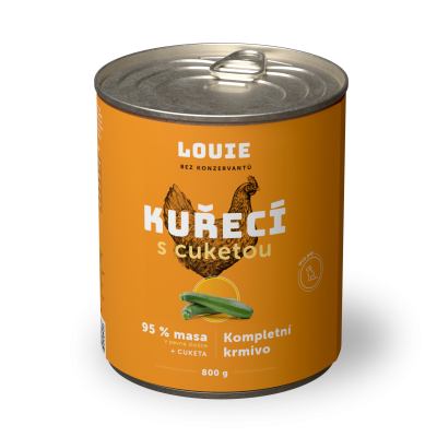 Kuřecí s cuketou 800 g - LOUIE kompletní krmivo pro psy