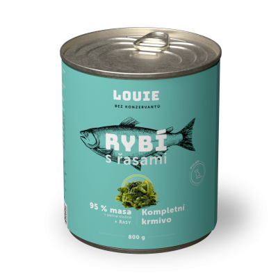Rybí s řasami 800 g - LOUIE kompletní krmivo pro psy